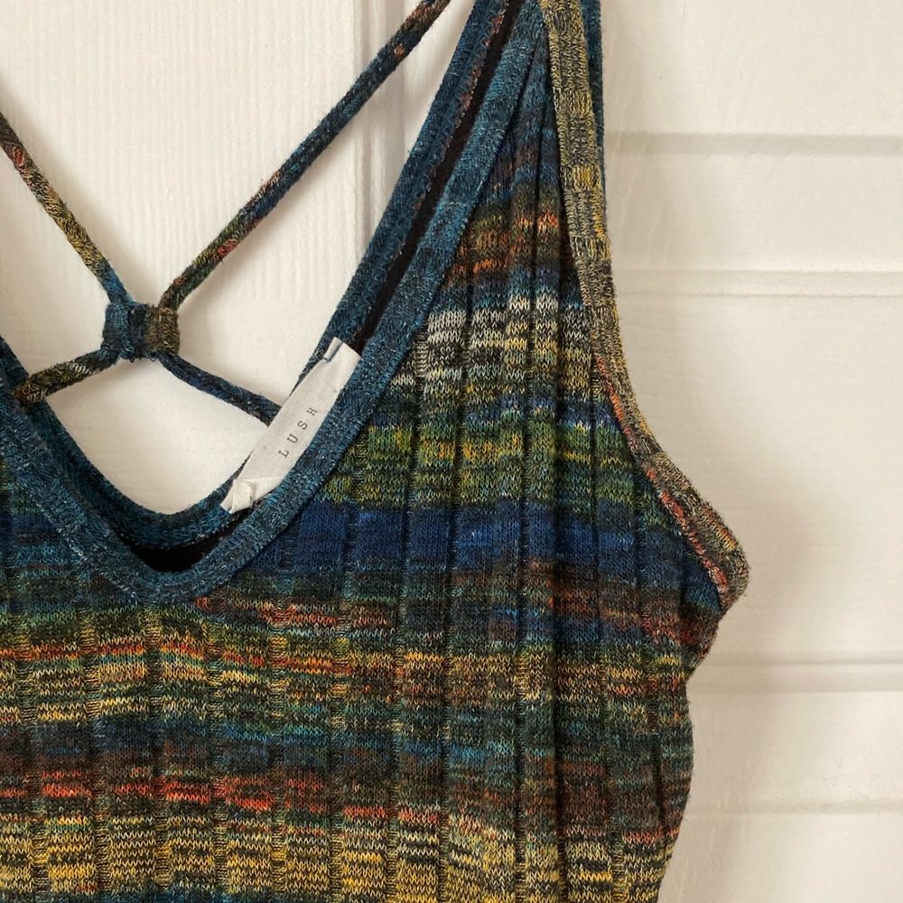 ✨ Lush strappy sweater dress